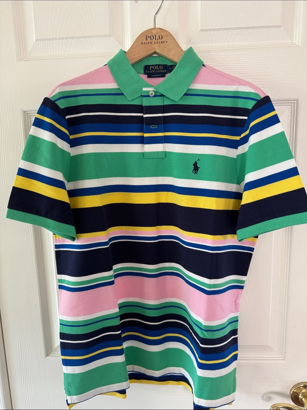 Polo Ralph Lauren Multi-Striped Pique/Mesh Shirt